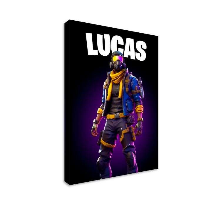 Válečník ve stínech Plátno s potiskem videohry - TenStickers