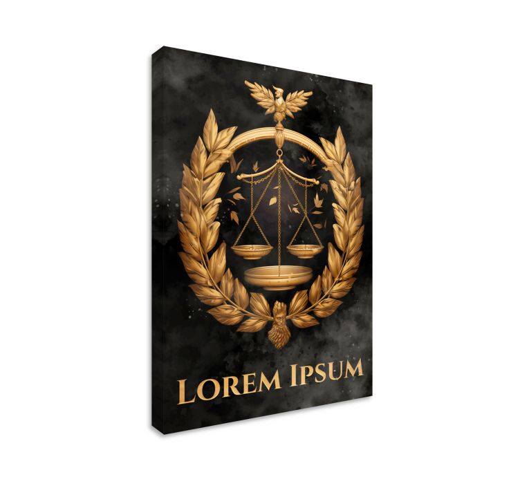 Rovnováha spravedlnosti Obraz kanceláře - TenStickers