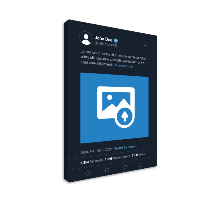 x twitterová obrazovka Přizpůsobitelný obraz - TenStickers