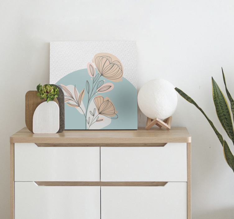 Stylizované elegantní aranžmá Obraza květin a rostlin - TenStickers