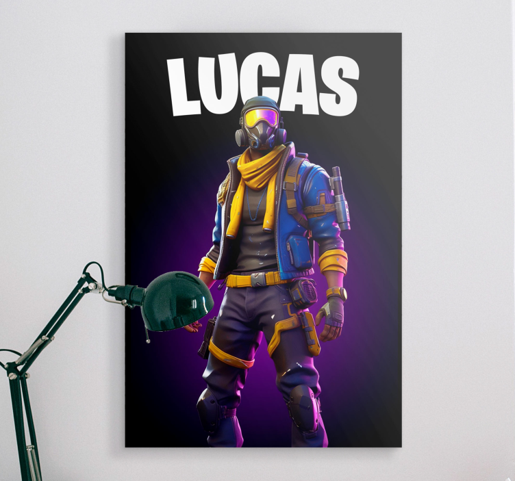 Válečník ve stínech Plátno s potiskem videohry - TenStickers