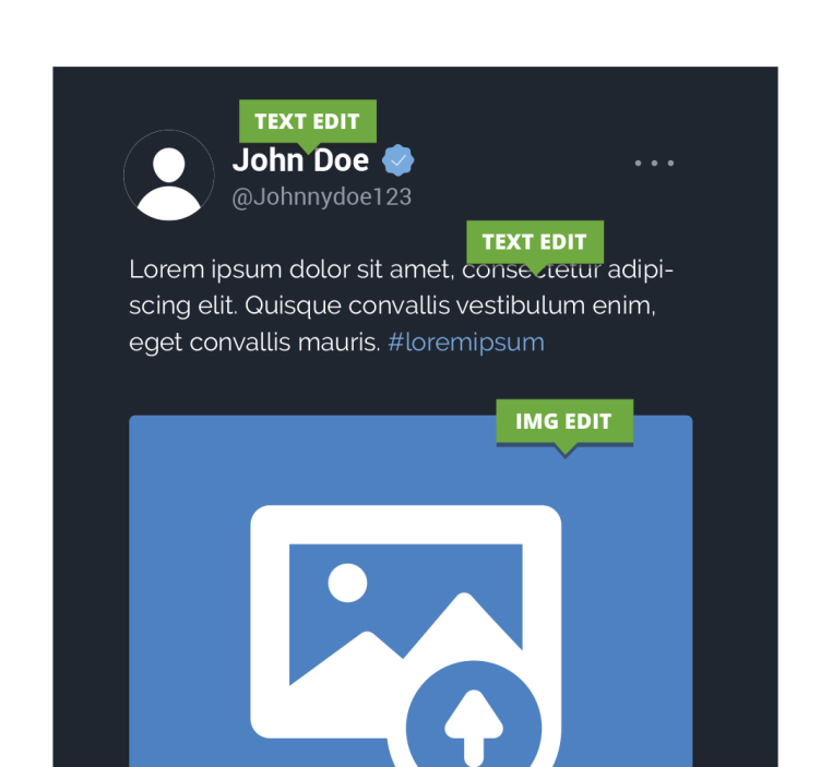 x twitterová obrazovka Přizpůsobitelný obraz - TenStickers