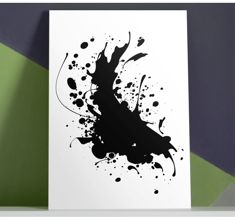 Black splash canvas umělecké tisky - TenStickers