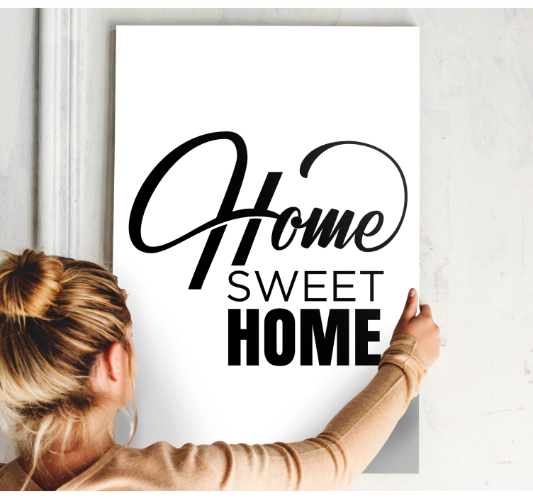 Home sweet home minimalistické obraz nástěnné umění - TenStickers