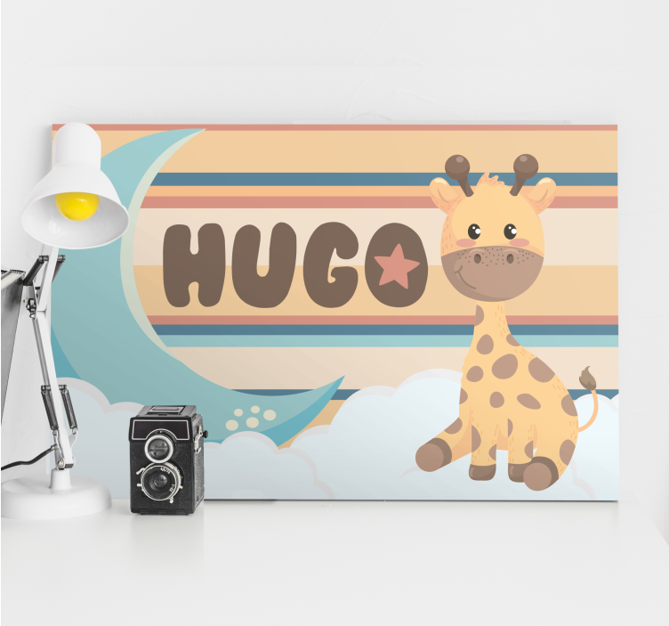 Hravý žirafí design Obraza pro školku - TenStickers