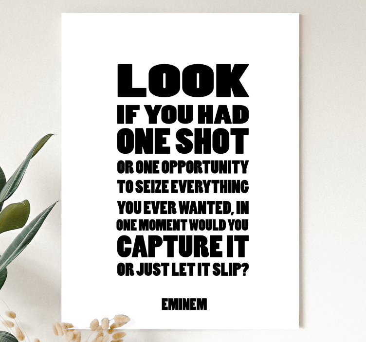 Jeden výstřel píseň lyrická hudba obraz umění - TenStickers