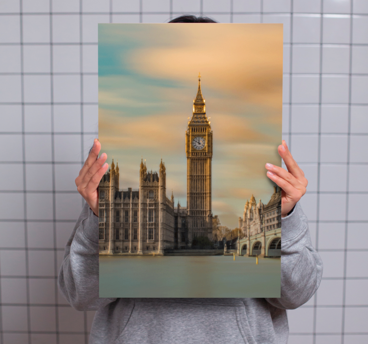 Obrazy na plátně moderního města londýn big ben - TenStickers