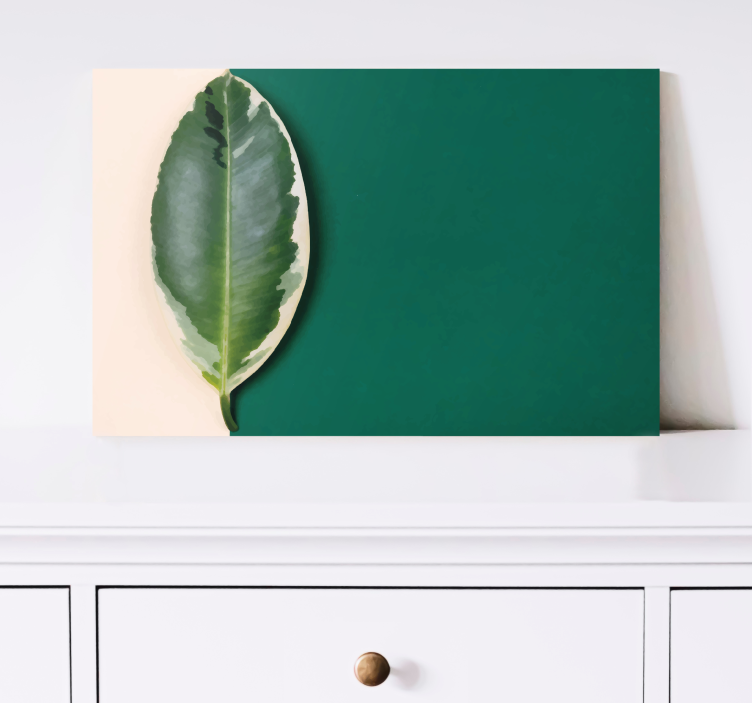 Obrazy na plátně moderní barvy listů - TenStickers