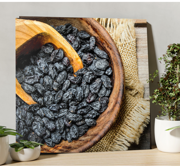 Modré hrozny a obraz se zlatým ubrouskem - TenStickers