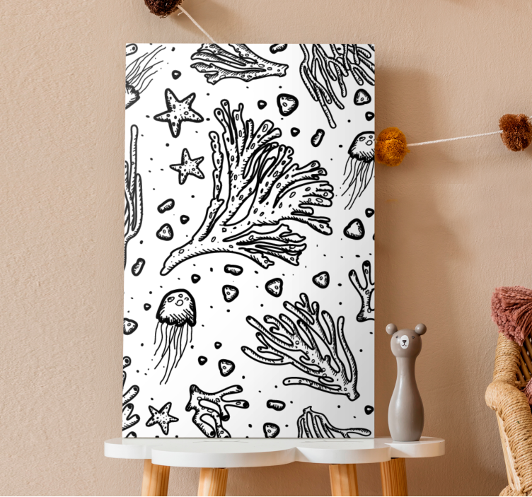 Námořní obraz života korálového útesu - TenStickers