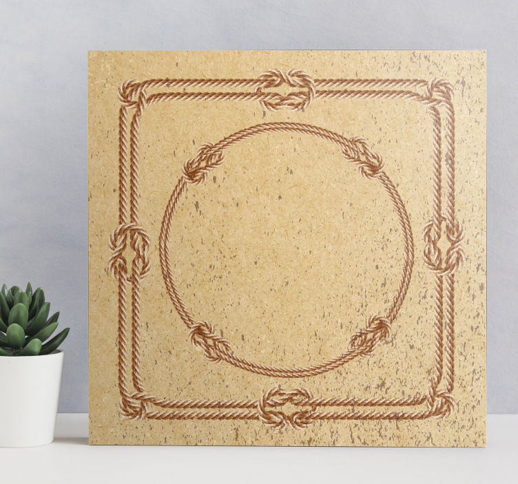 Námořní uzly nautický obraz na plátně - TenStickers