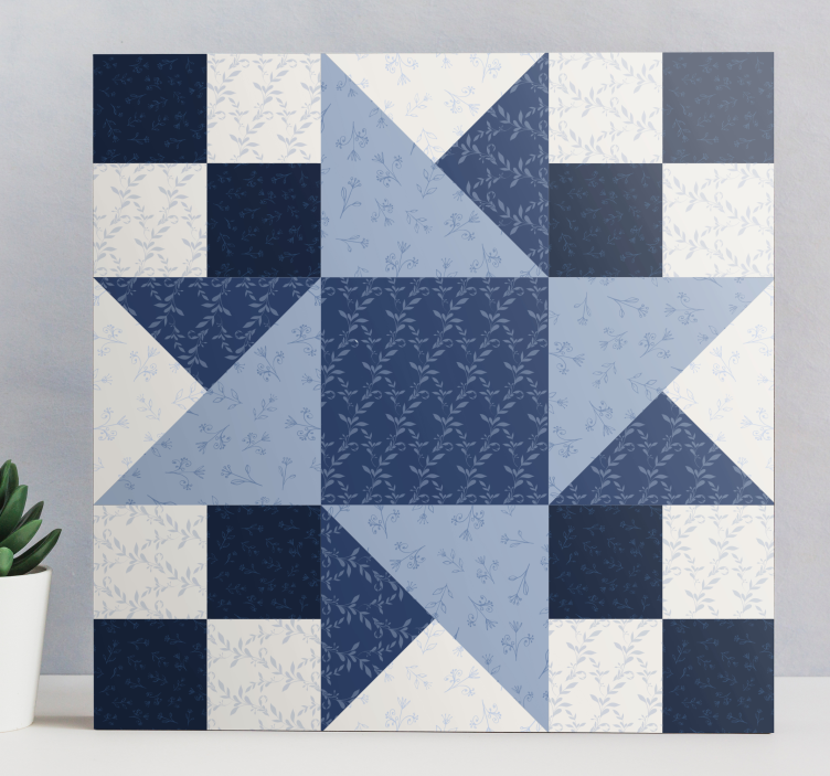 Obraz dekorace hvězdný patchworkový design - TenStickers