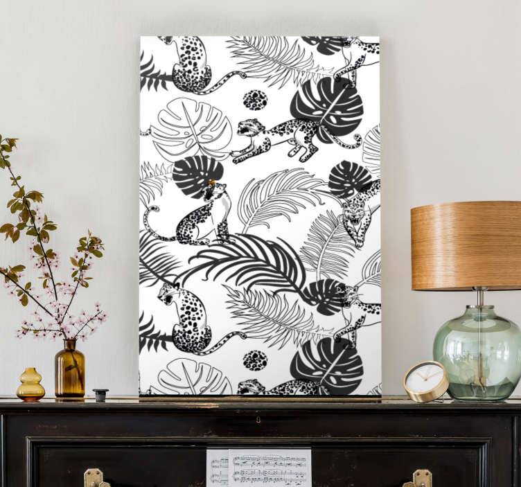 Obraz psa hravých džunglových koček - TenStickers