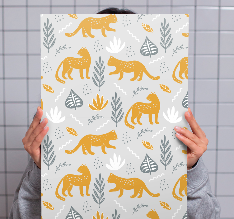 Obraz psa s hravým zvířecím vzorem - TenStickers