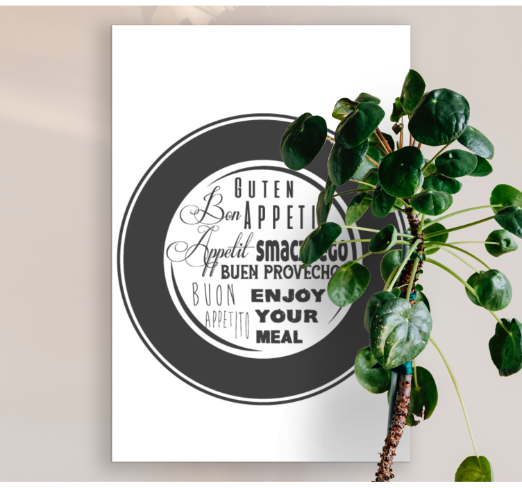 Obraza citací užijte si jídlo - TenStickers