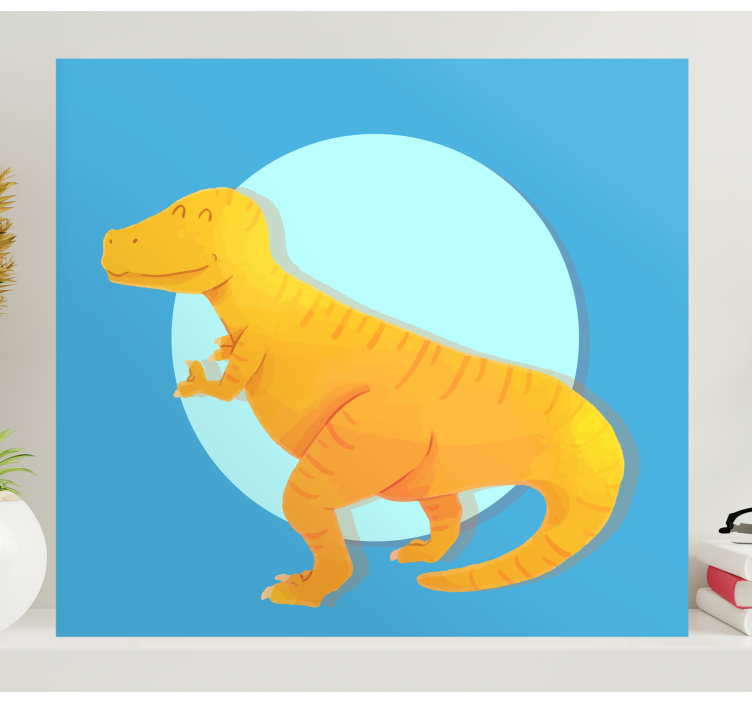 Obraza dinosaurů veselý t-rex - TenStickers