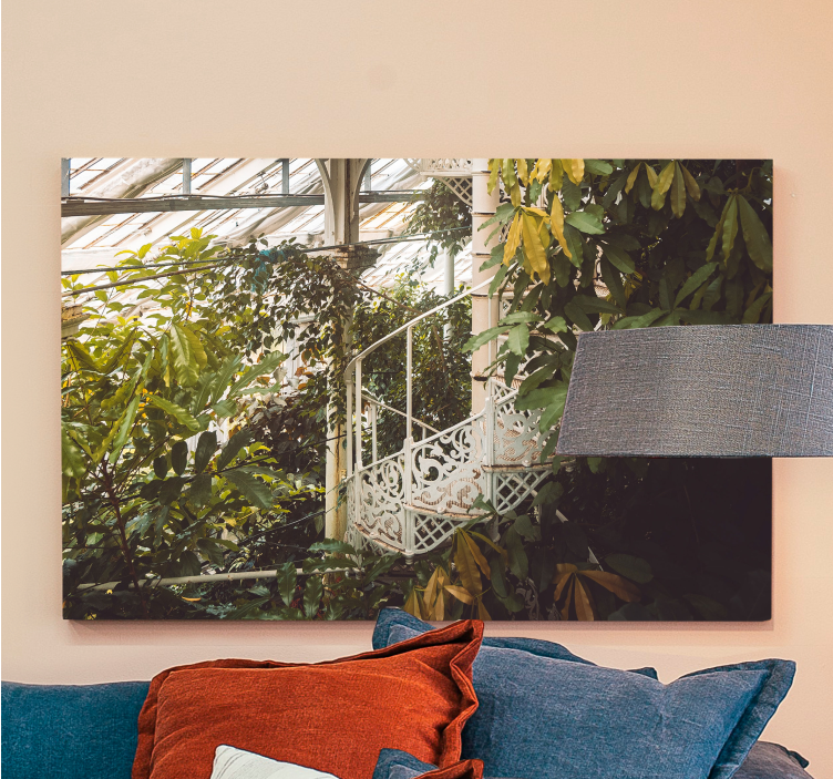 Obraza květin a rostlin bohatá zeleň - TenStickers