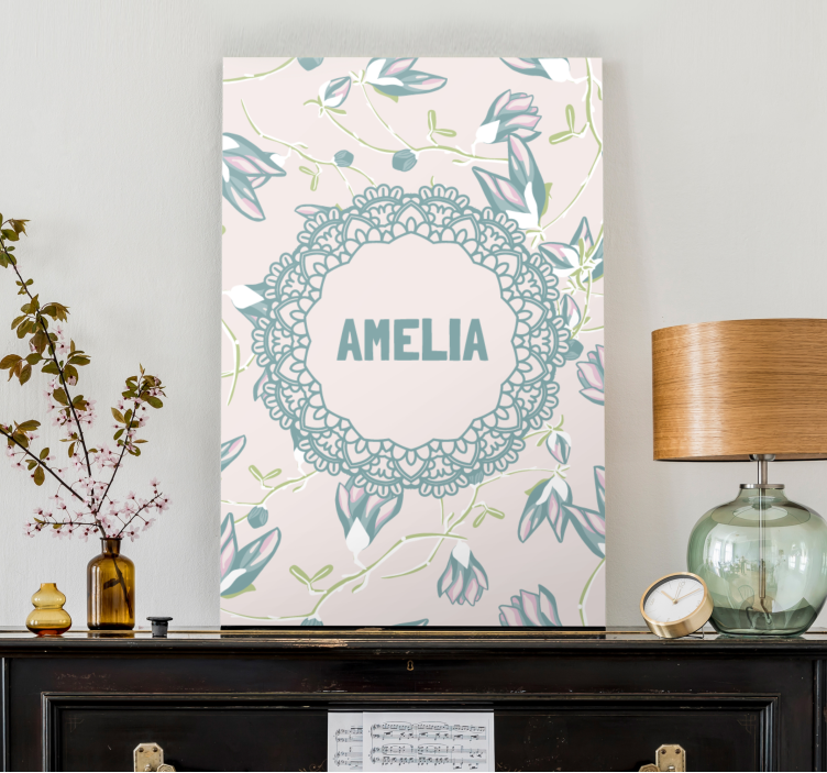 Obraza květin a rostlin květnatý krajkový design - TenStickers