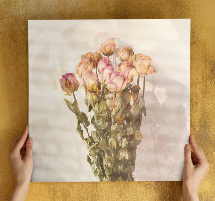 Obraza květin a rostlin růže v kytici - TenStickers