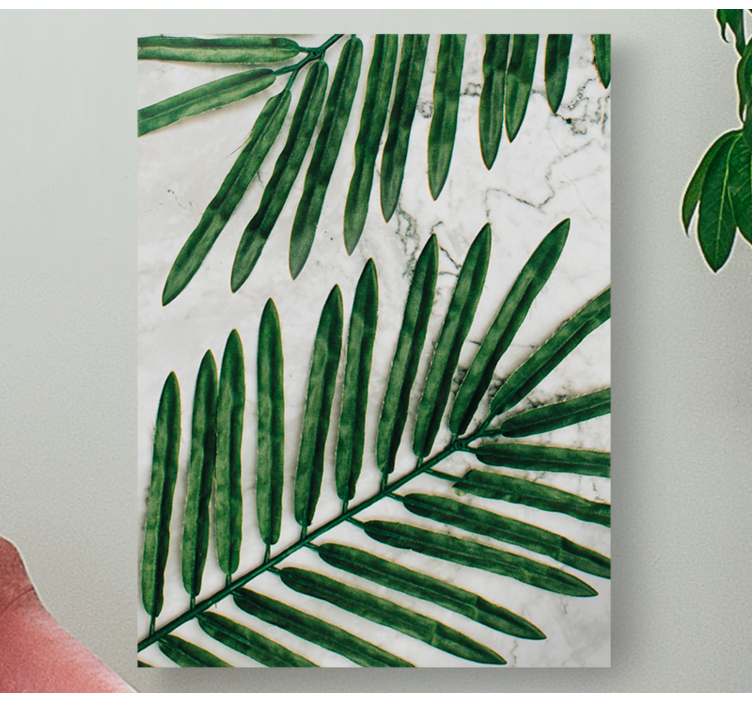 Obraza květin a rostlin zelené bujné listy - TenStickers