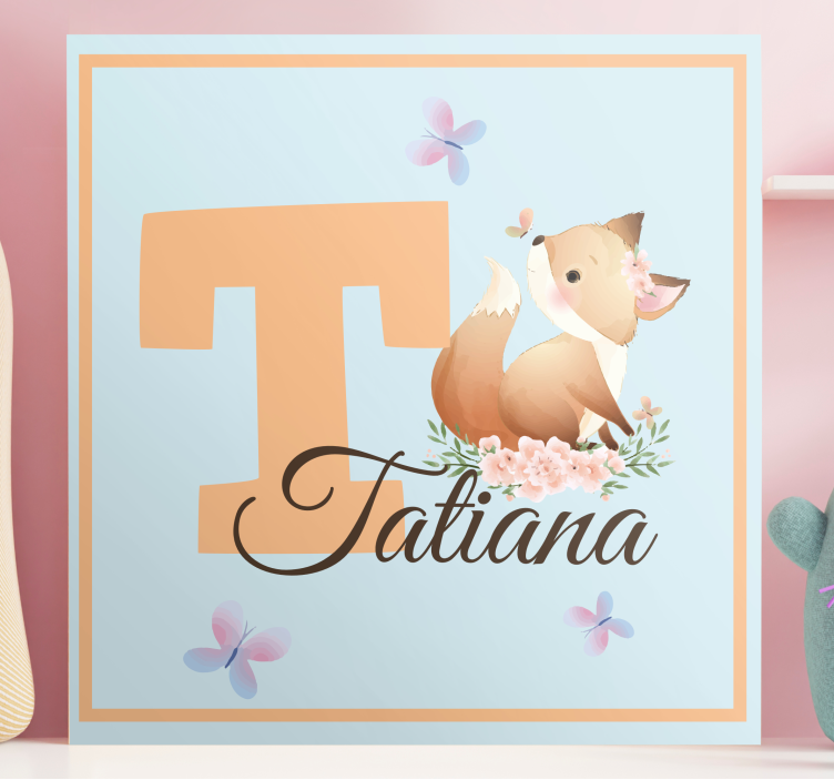 Obraza pro školku přátelská liška - TenStickers