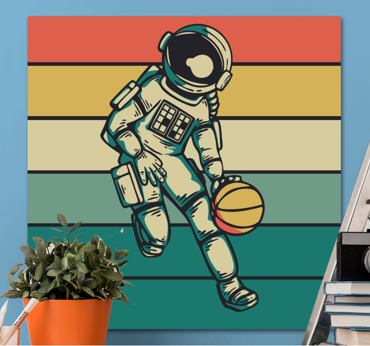Obraza sport košový kosmonaut - TenStickers
