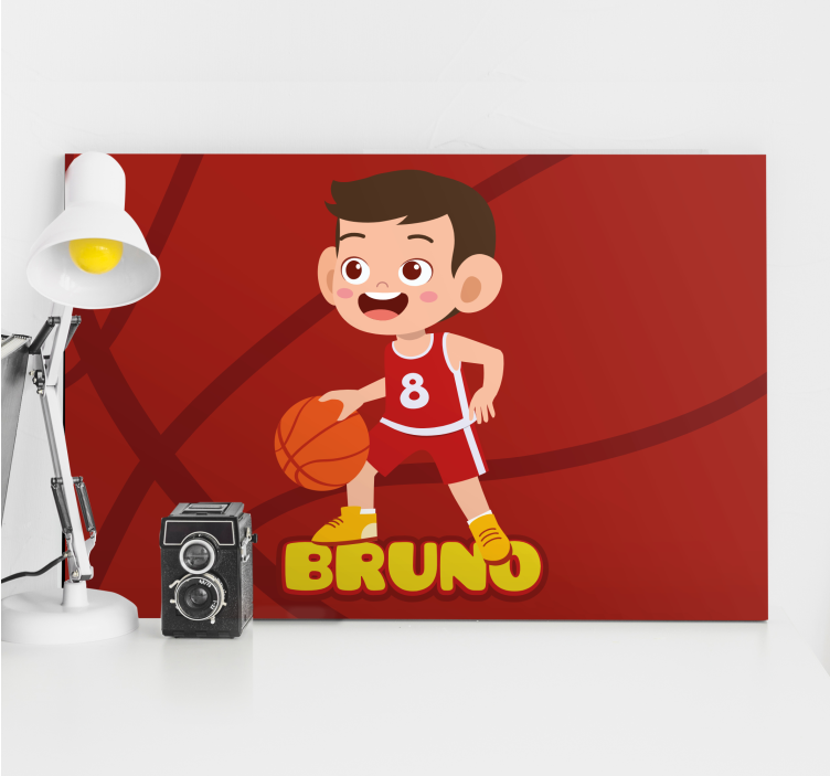 Obraza sport veselý basketbalista - TenStickers