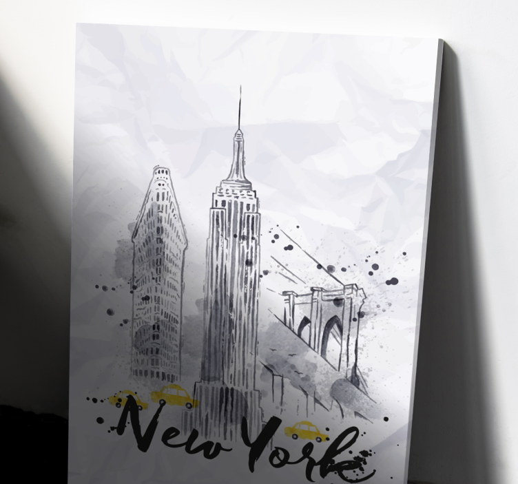 Skyline new york obraz obrázky pro chodbu - TenStickers