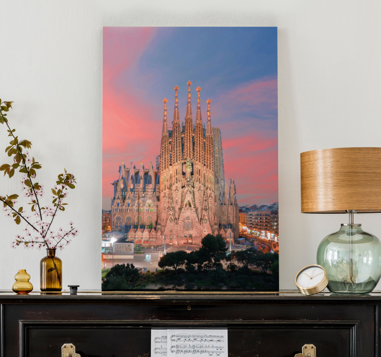 Pohledy na sagrada familia 3d obrazy na plátně - TenStickers