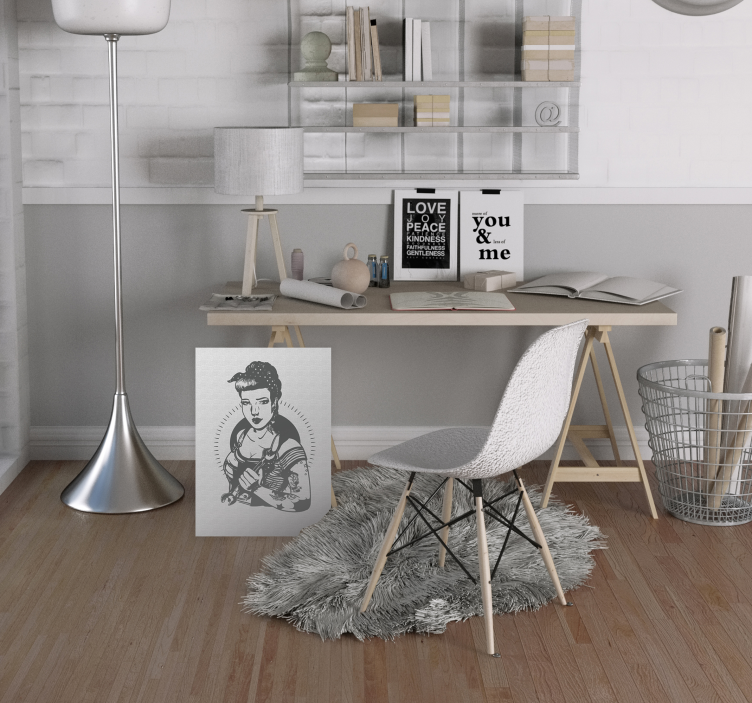 Portrét silné ženy Obraz lidé a postavy - TenStickers