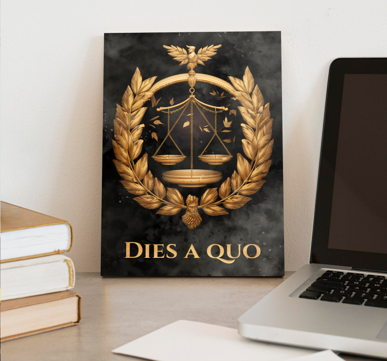 Rovnováha spravedlnosti Obraz kanceláře - TenStickers