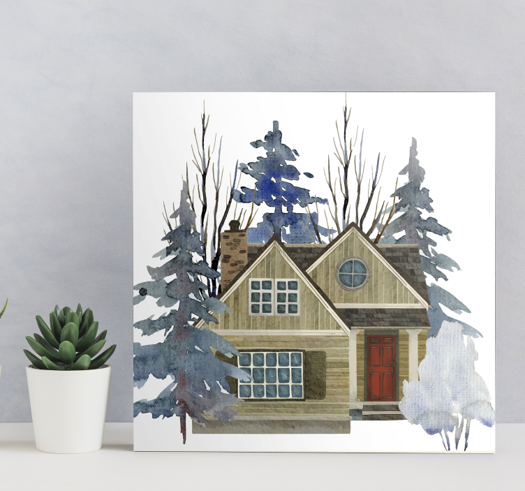 Rustikální styl rustikální obraz umění - TenStickers