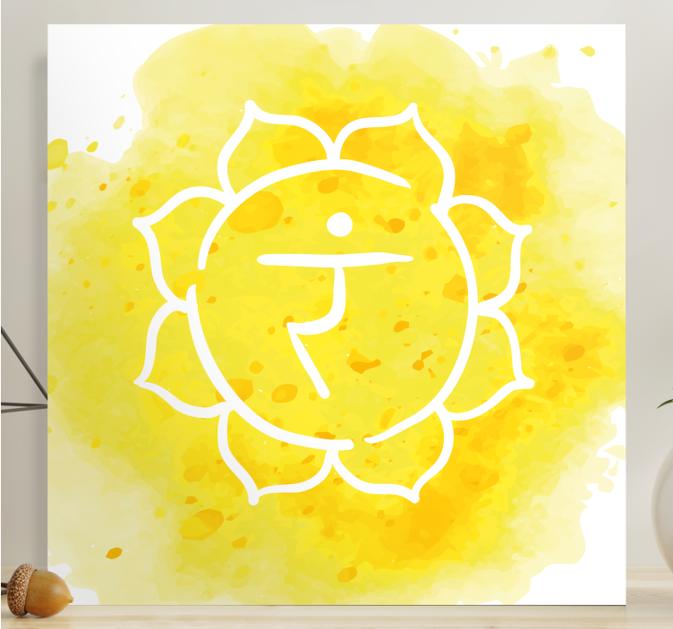 Solar plexus čakra symbol moderní obraz - TenStickers