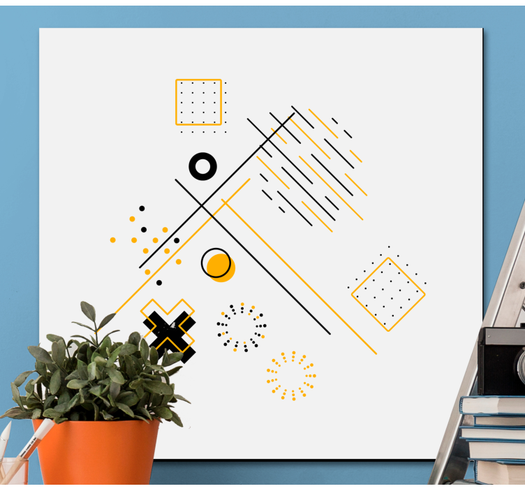 Soustředné kruhy kancelářské obraz - TenStickers