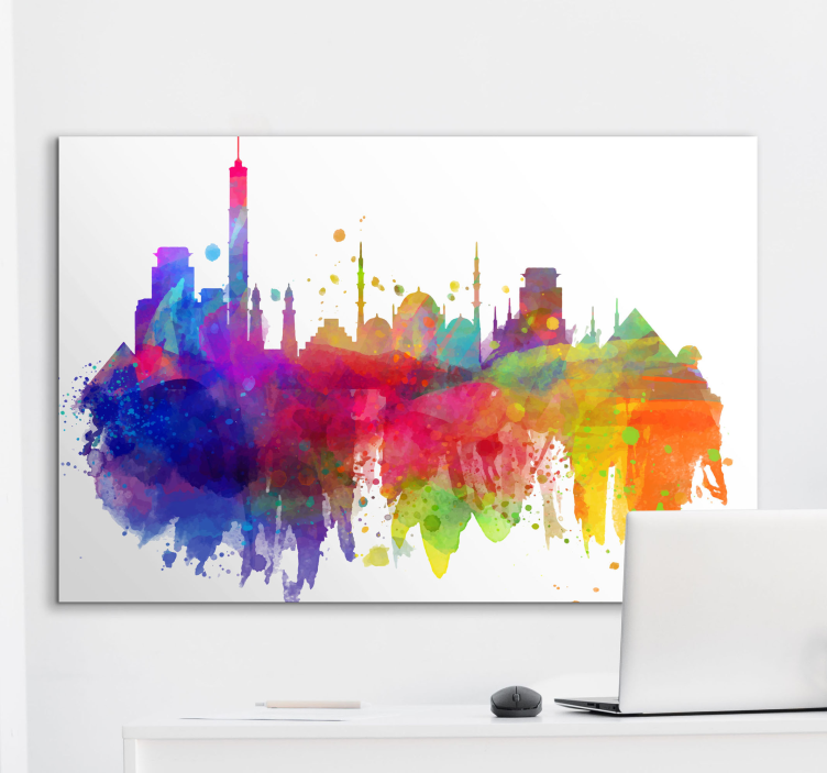 Umělecké mrakodrapy na město - TenStickers