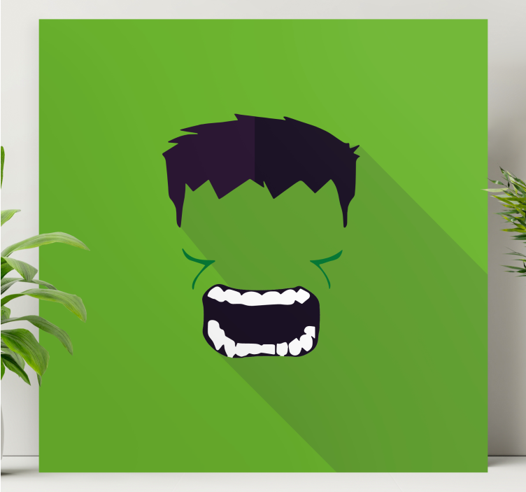 Zelený superhrdina zarámovaný obrázek - TenStickers