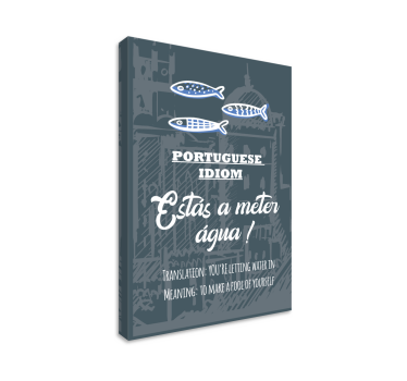 Portugalské rčení překlad idiot wall art quote prints - TenStickers