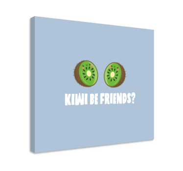 Vtipný citát s výtisky kiwi na zeď - TenStickers