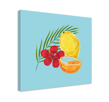 Pastelové citrony ovoce designové kuchyňské obraz - TenStickers