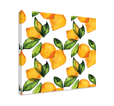 Citron středomořské styl květina zarámované obraz - TenStickers