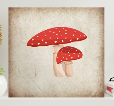 Amanita houba ilustrace kuchyňské obraz umění - TenStickers