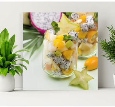 Mango a zelené brýle ovoce obraz umění - TenStickers