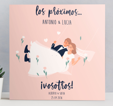 Obraza citací romantické svatební oznámení - TenStickers