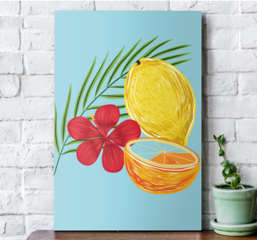 Pastelové citrony ovoce designové kuchyňské obraz - TenStickers