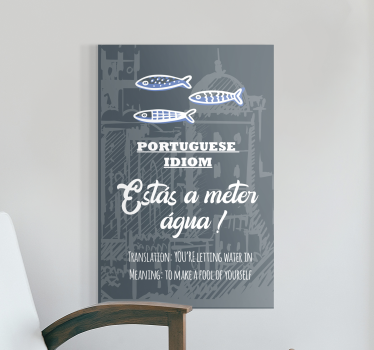 Portugalské rčení překlad idiot wall art quote prints - TenStickers