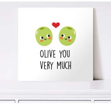 Vtipný citát s olivami nástěnné umění citáty - TenStickers