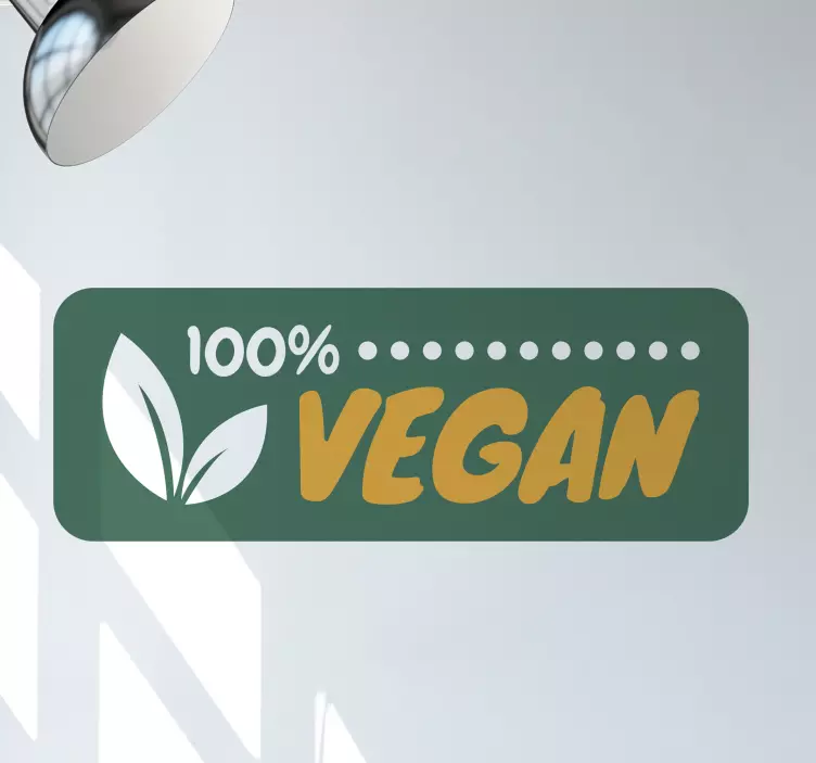 100% veganská samolepka na workshop - TenStickers