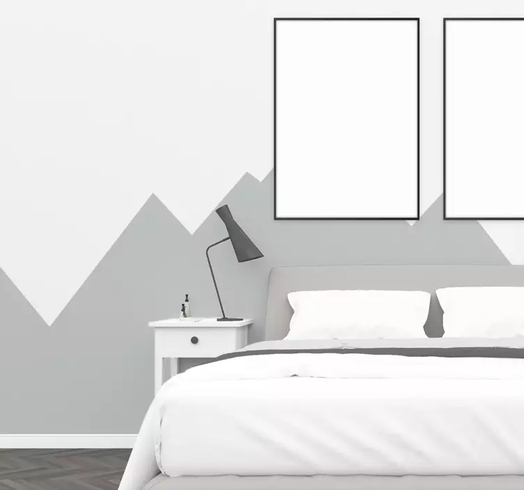 Nálepka na horském reliéfu zdi - TenStickers