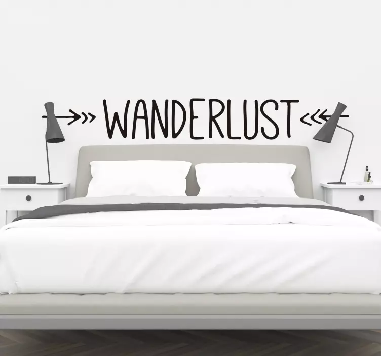 Wanderlust jednoduchý obývací pokoj stěna dekor - TenStickers