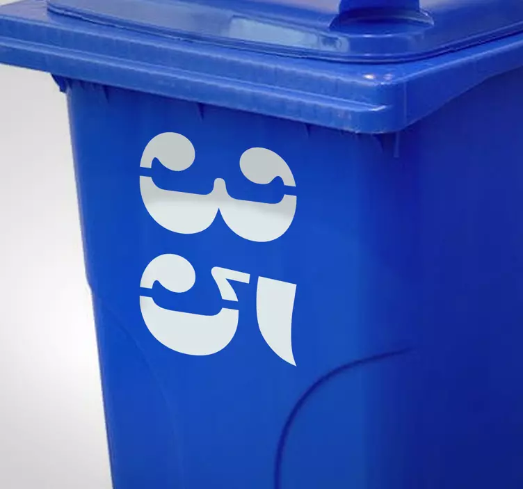 číslo kontejneru vinyl - TenStickers